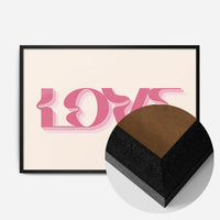 Wavy Love Typography Print