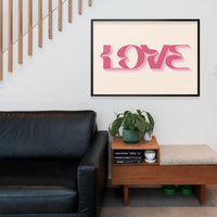 Wavy Love Typography Print