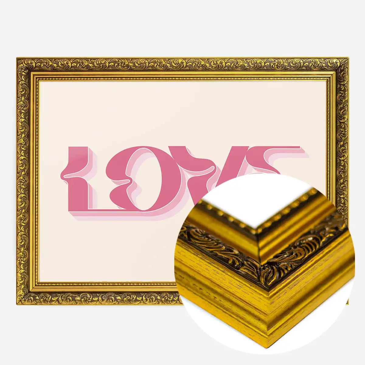 Wavy Love Typography Print