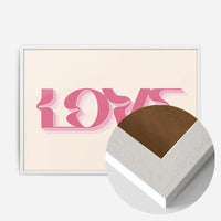 Wavy Love Typography Print
