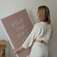 Give The Gift of Coffee Print