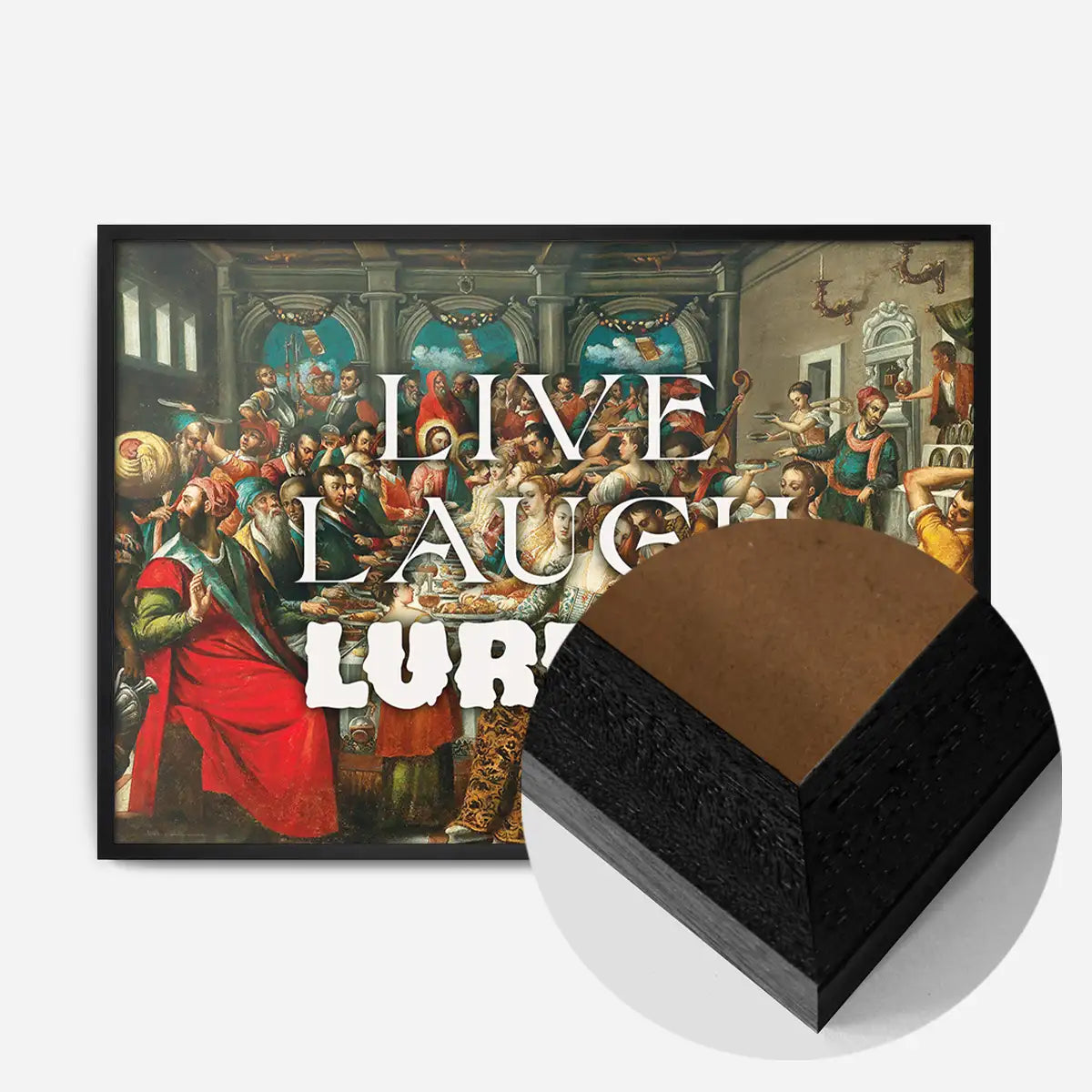 Live Laugh Lurpak Altered Art Print