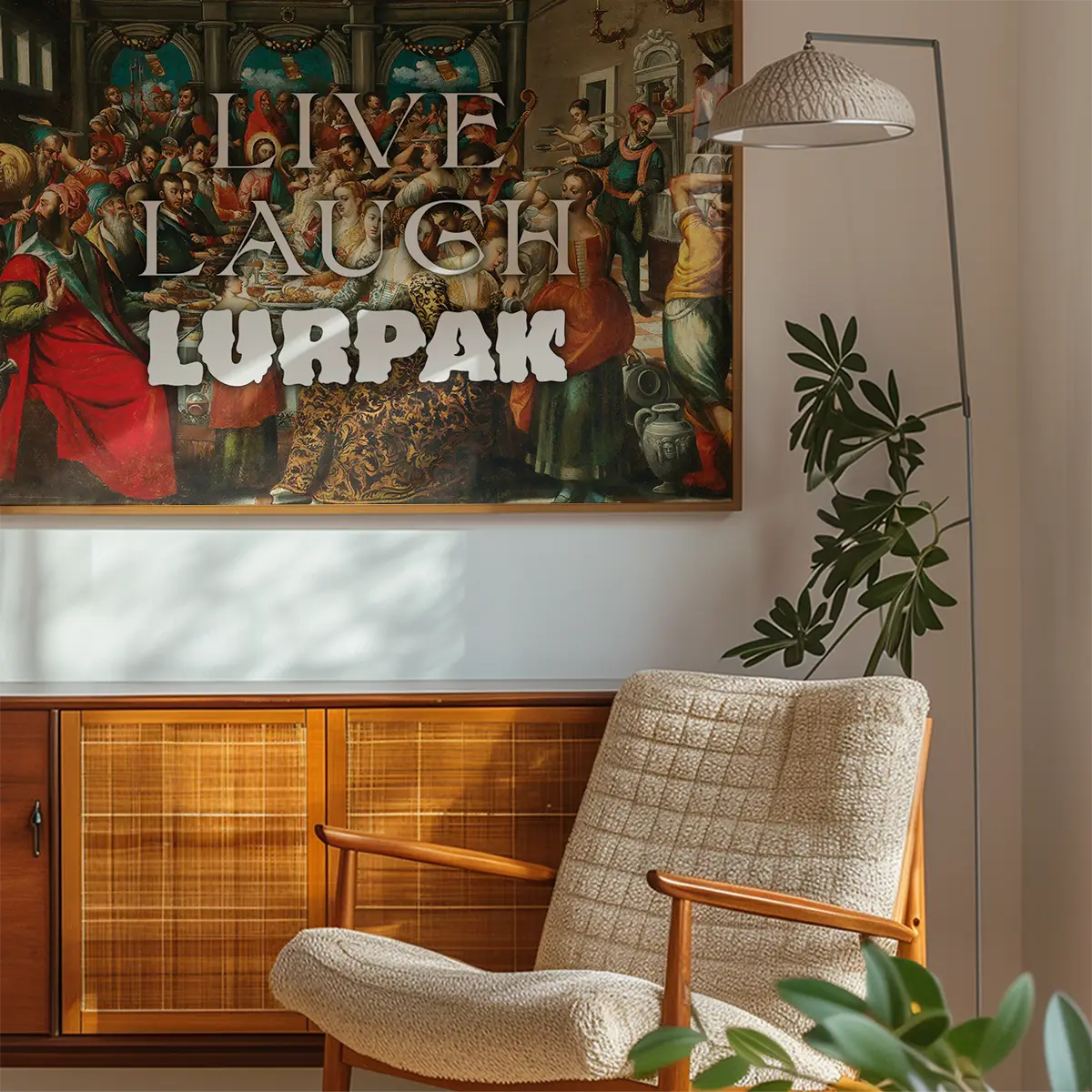 Live Laugh Lurpak Altered Art Print