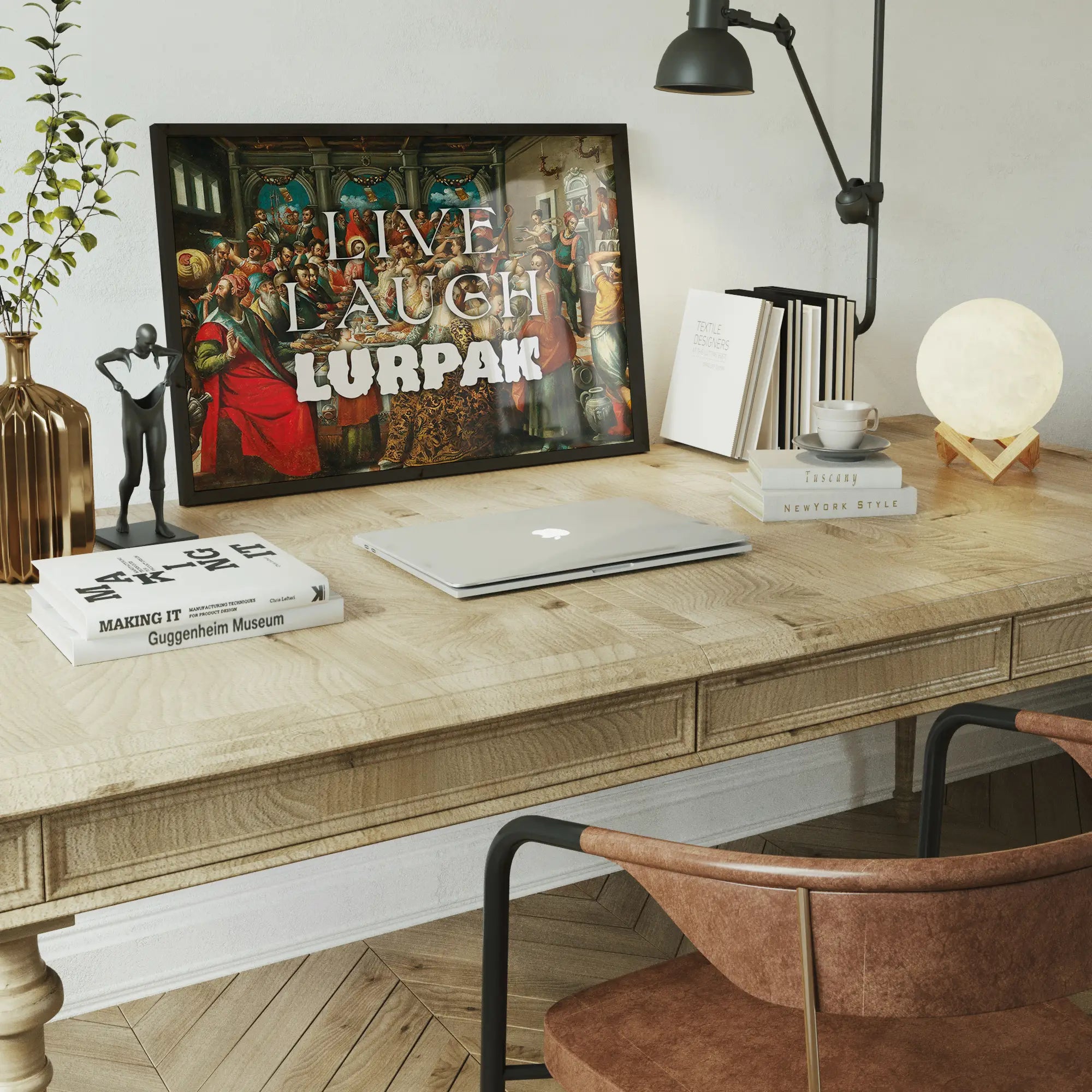 Live Laugh Lurpak Altered Art Print