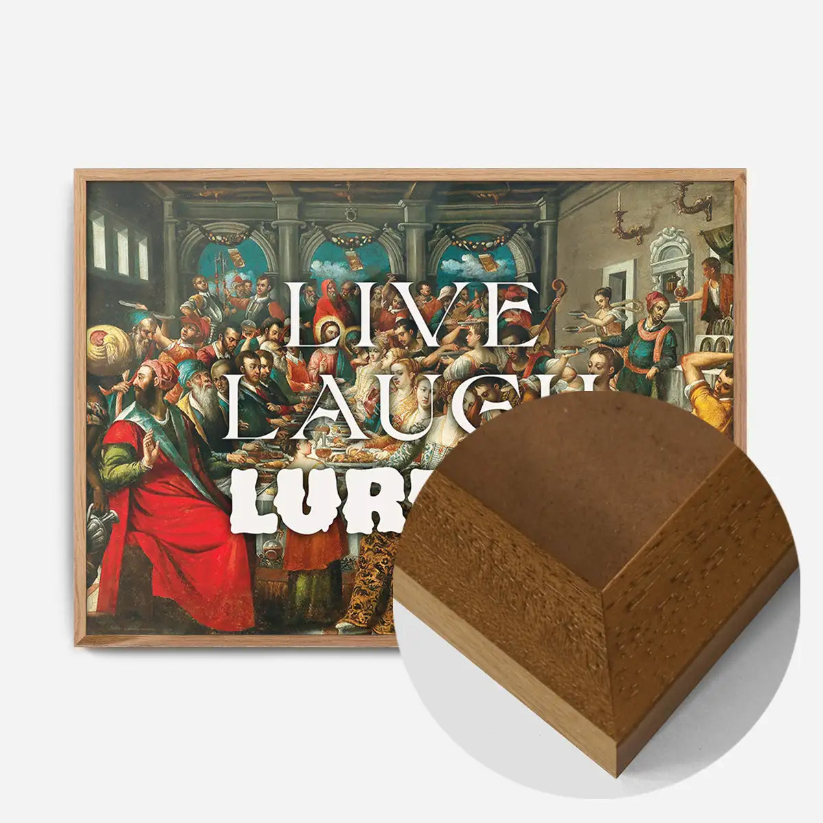 Live Laugh Lurpak Altered Art Print