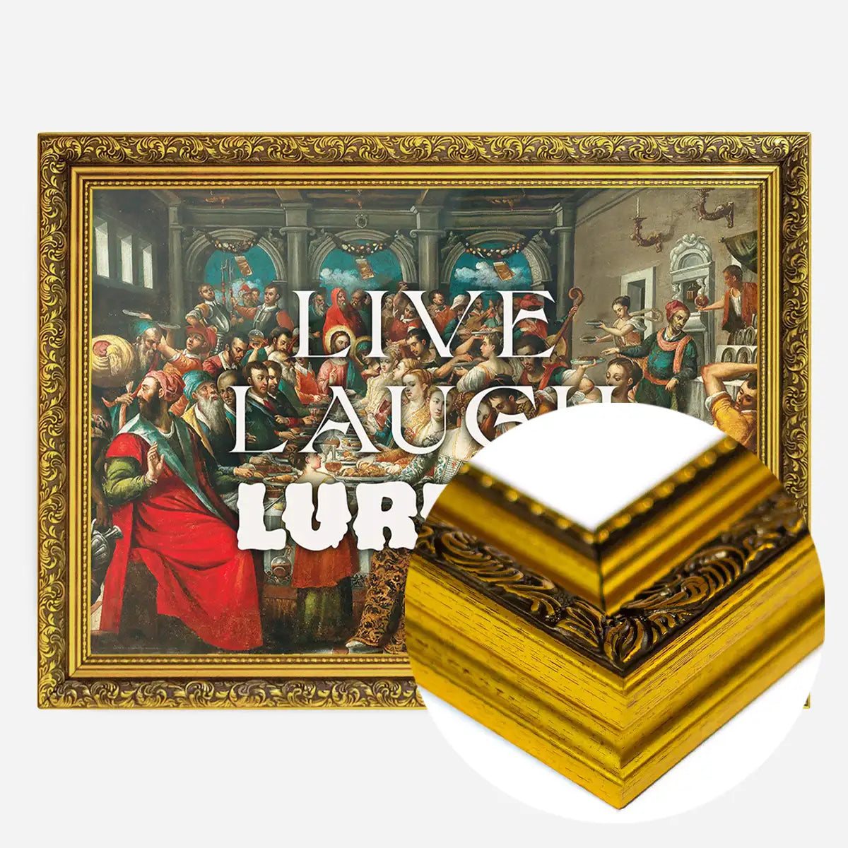 Live Laugh Lurpak Altered Art Print