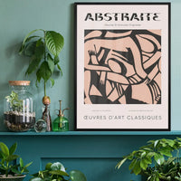 Abstract Art Museum Poster