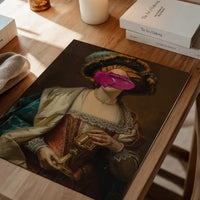 Paint Smudge Altered Art Portrait Print