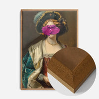 Paint Smudge Altered Art Portrait Print