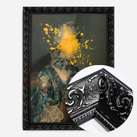 Paint Splat Face Altered Art Portrait Print