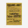 Absinthe Typography Poster