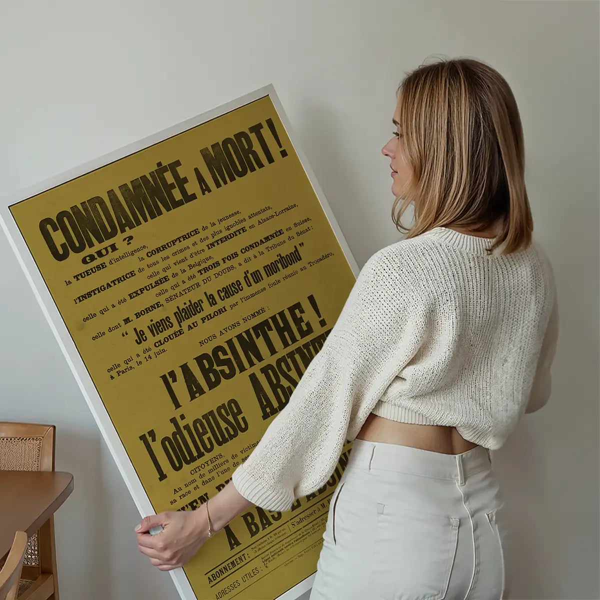 Absinthe Typography Poster