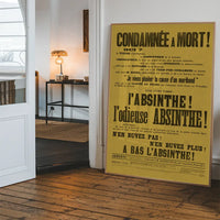 Absinthe Typography Poster