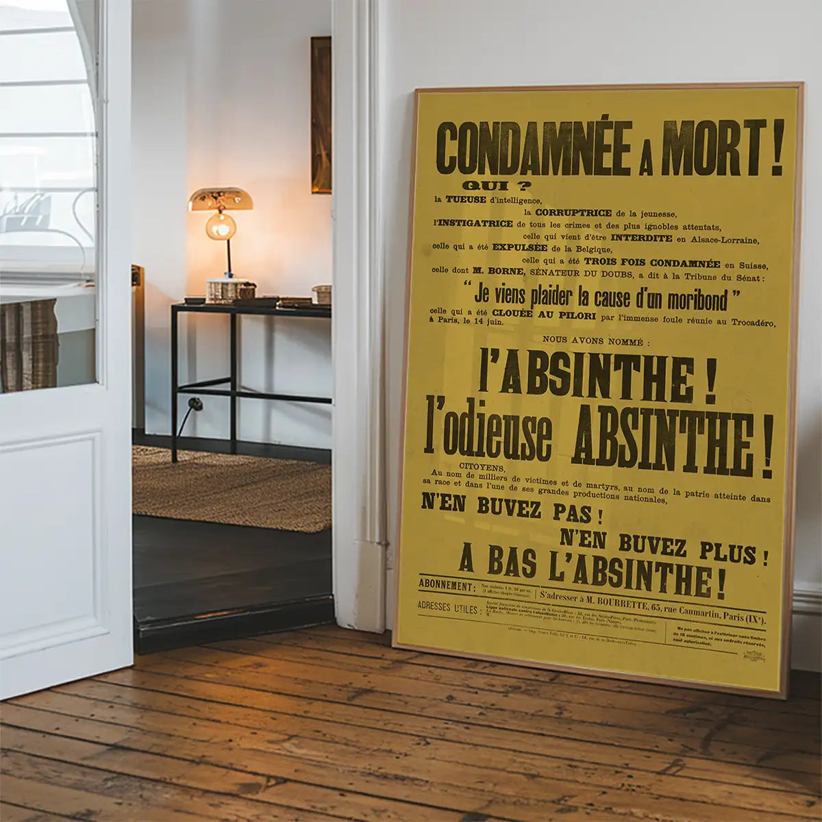Absinthe Typography Poster