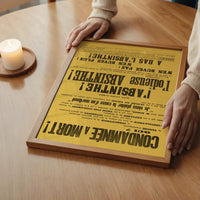 Absinthe Typography Poster