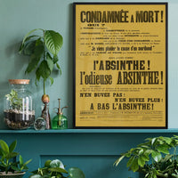 Absinthe Typography Poster
