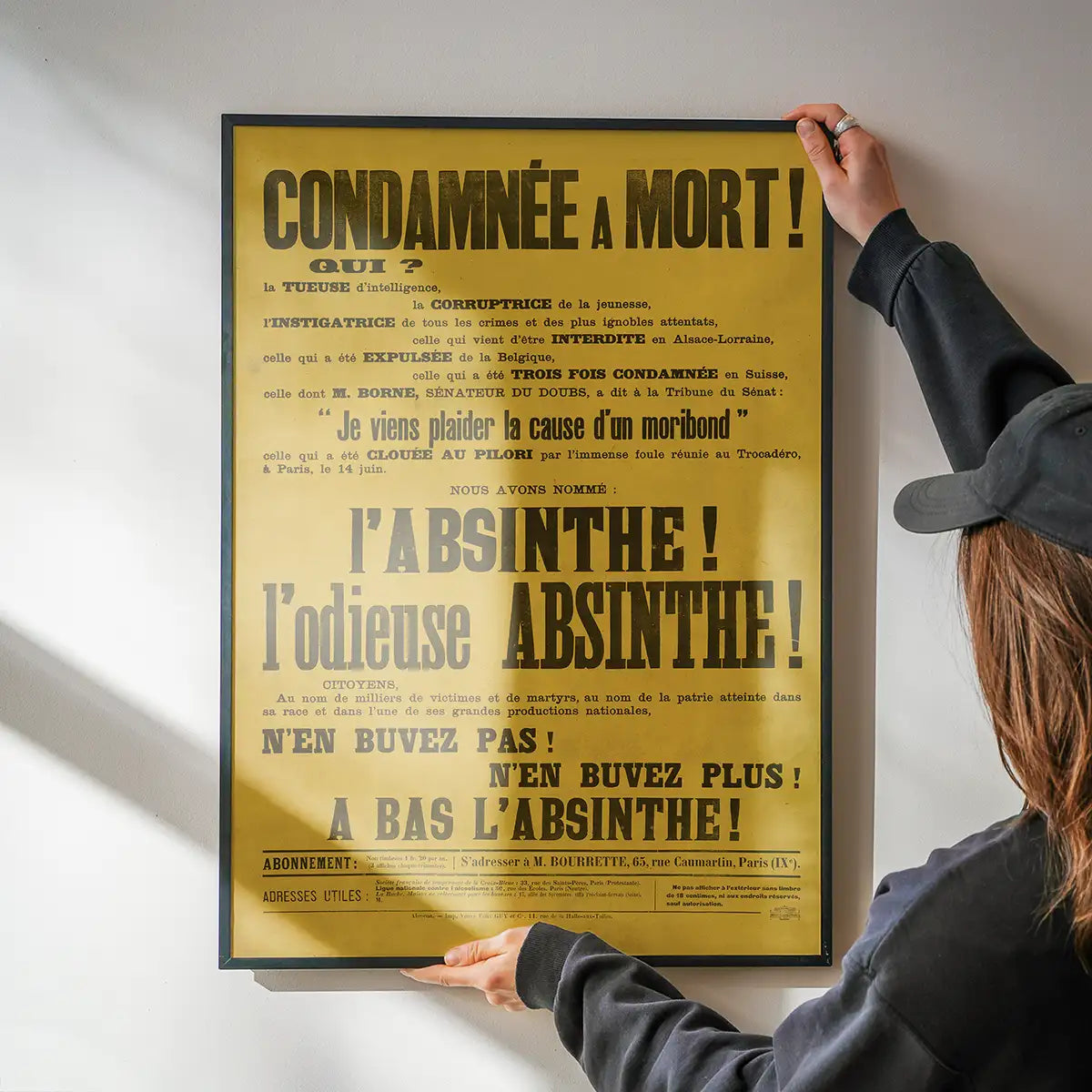 Absinthe Typography Poster