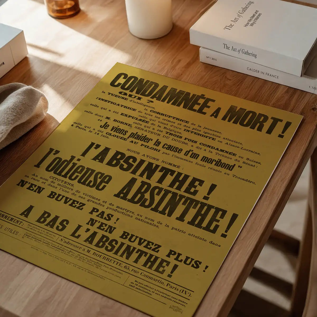Absinthe Typography Poster