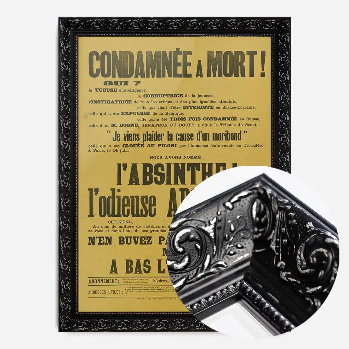 Absinthe Typography Poster
