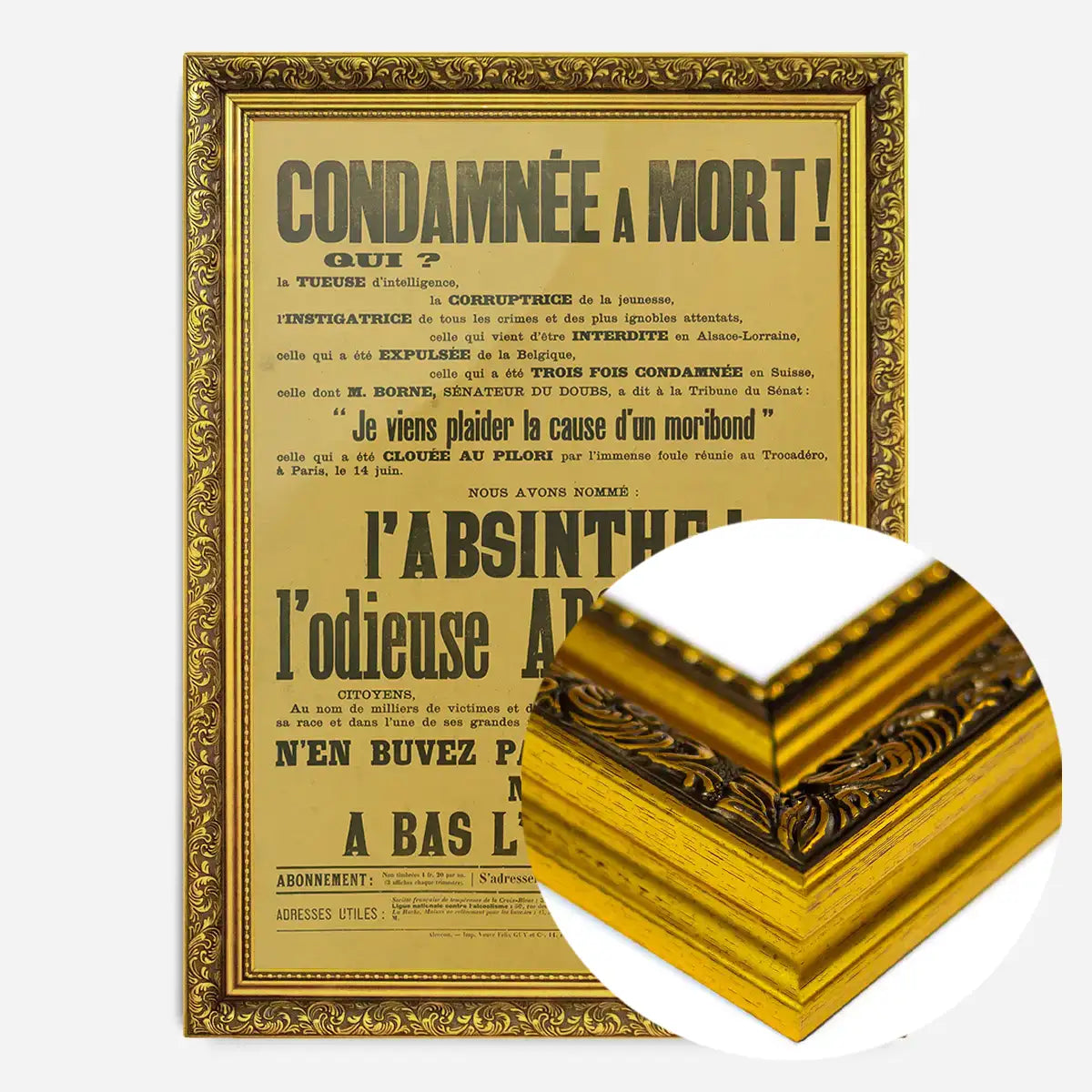 Absinthe Typography Poster