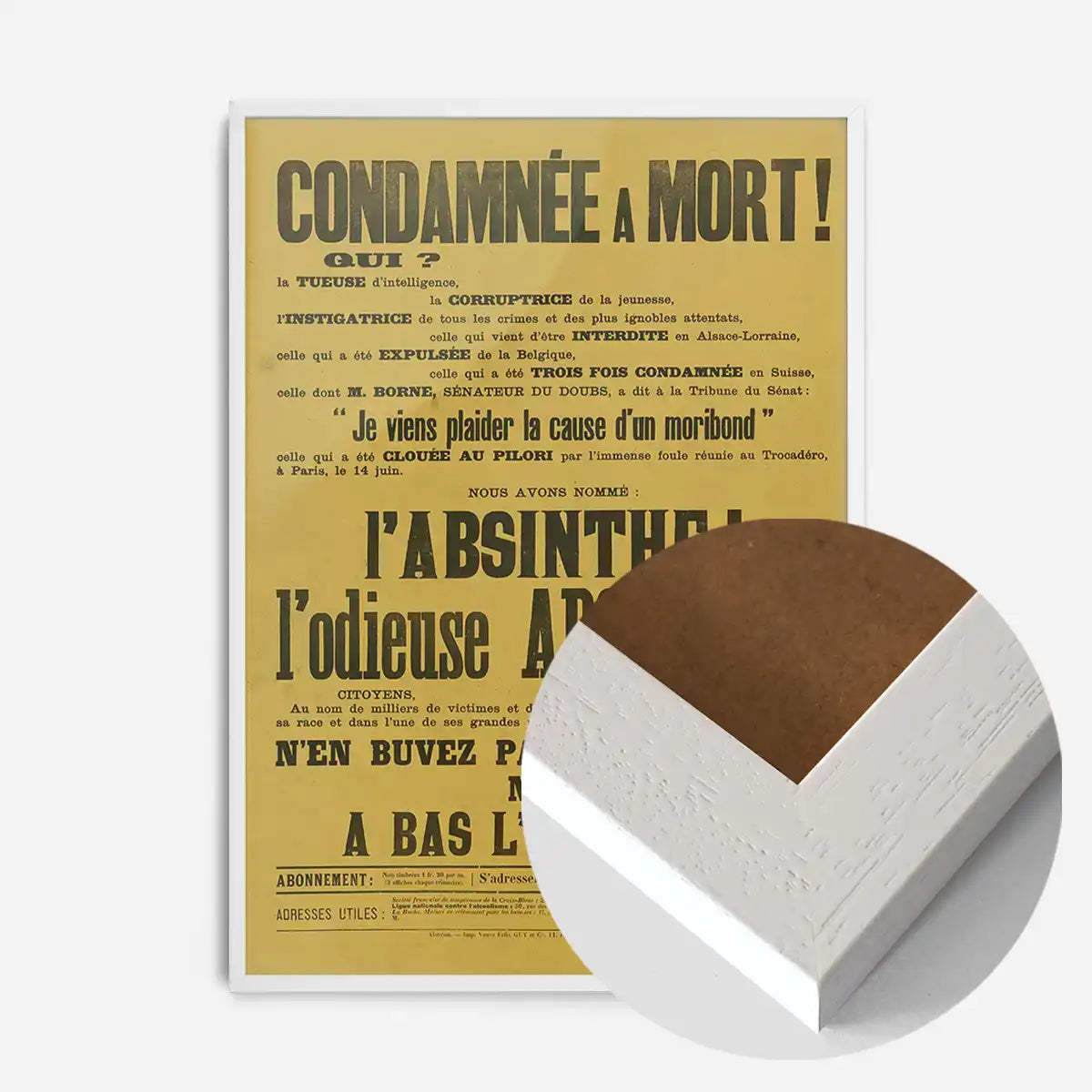 Absinthe Typography Poster
