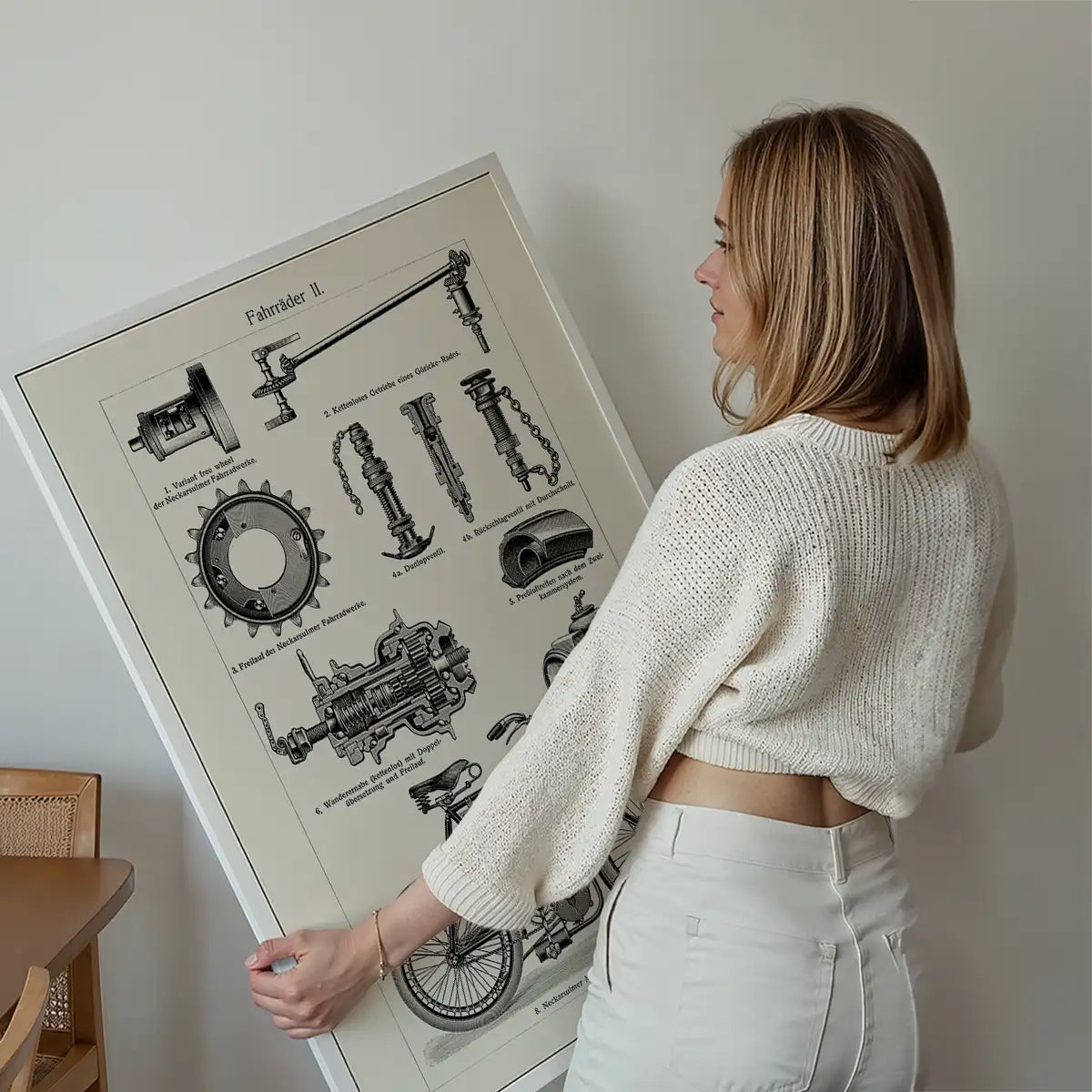 Vintage Bicycle Illustration Cycling Print