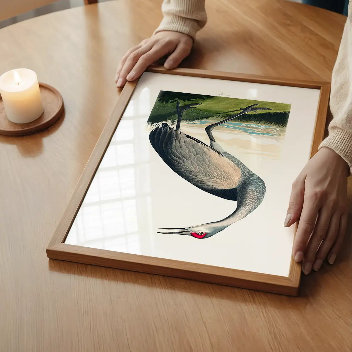 Whooping Crane Vintage Bird Print