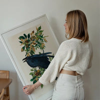 Raven Vintage Bird Print