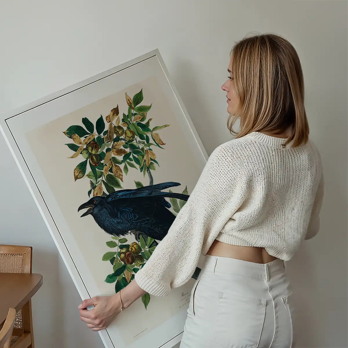 Raven Vintage Bird Print