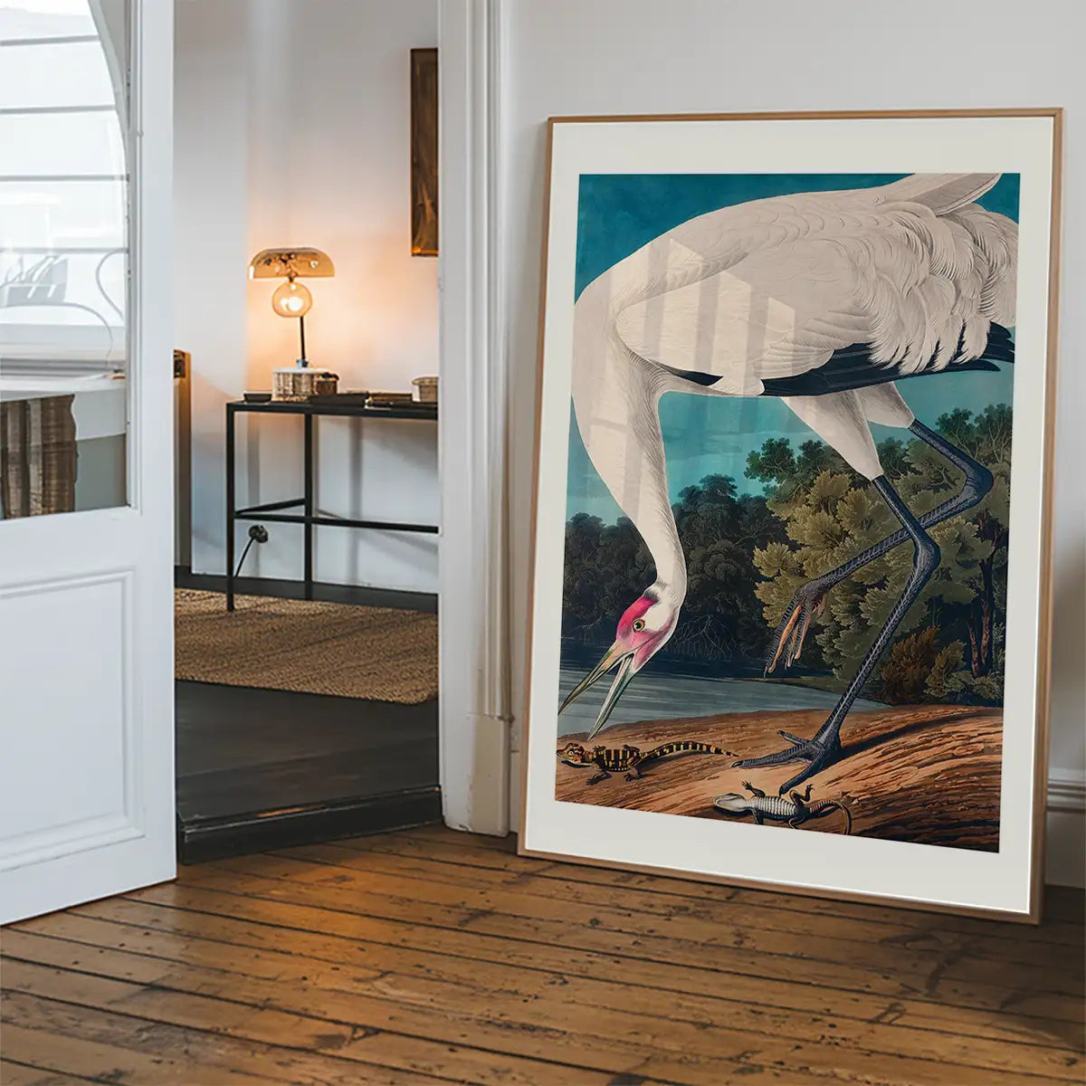 Whooping Crane 2 Vintage Bird Print