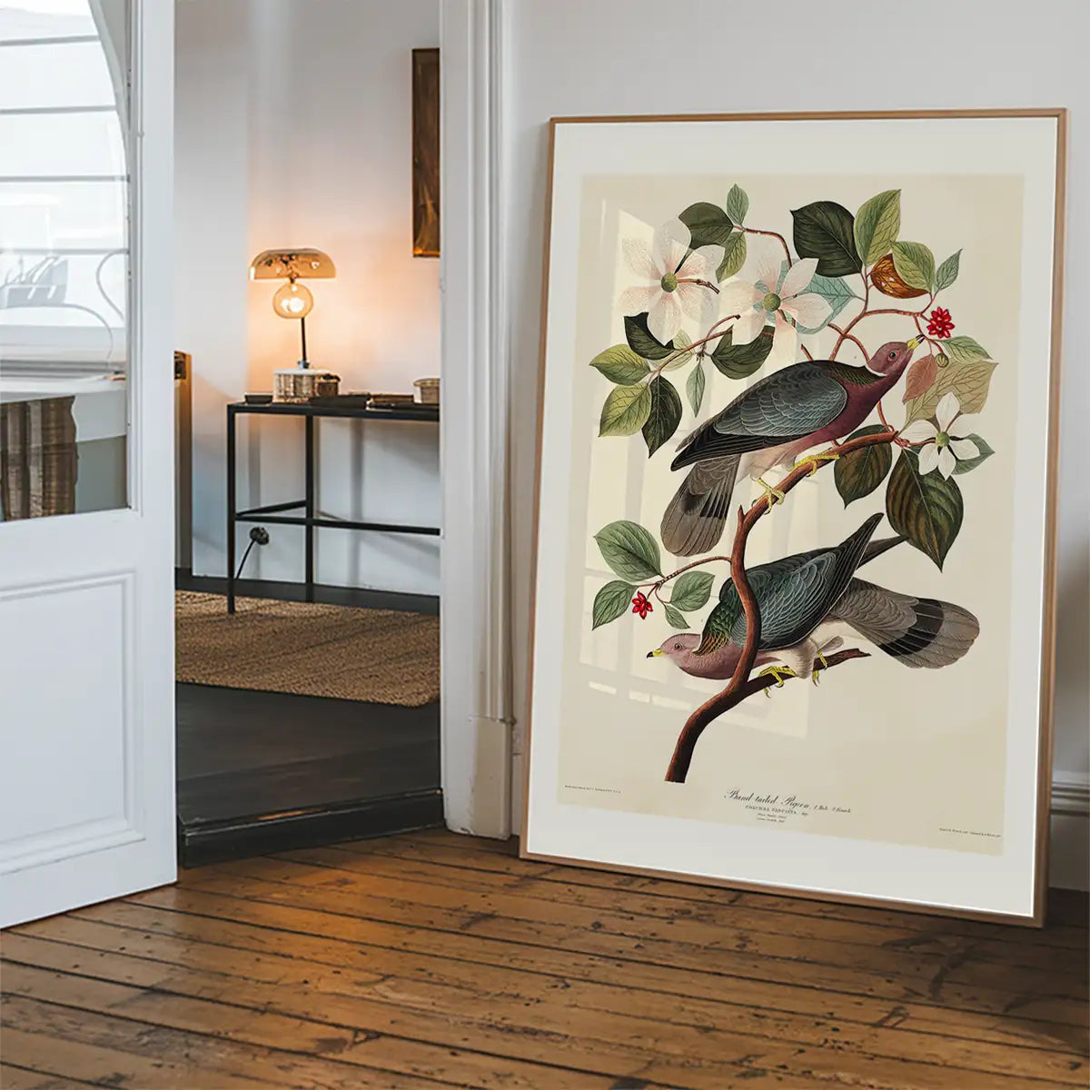 Band Tailed Pigeon Vintage Bird Print