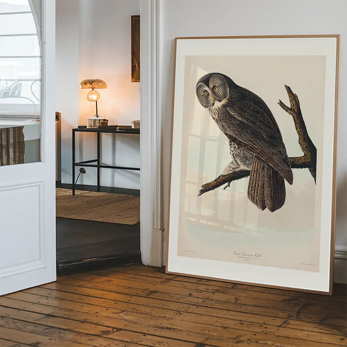 Great Owl Vintage Bird Print