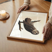 Great Owl Vintage Bird Print