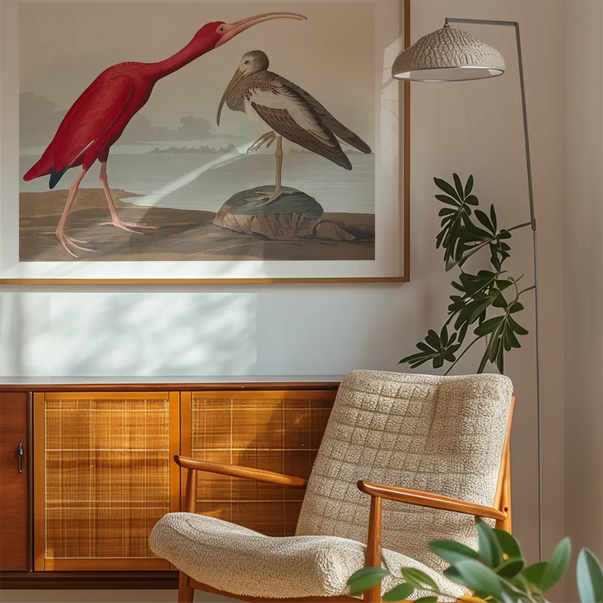 Scarlet Ibis Vintage Bird Print