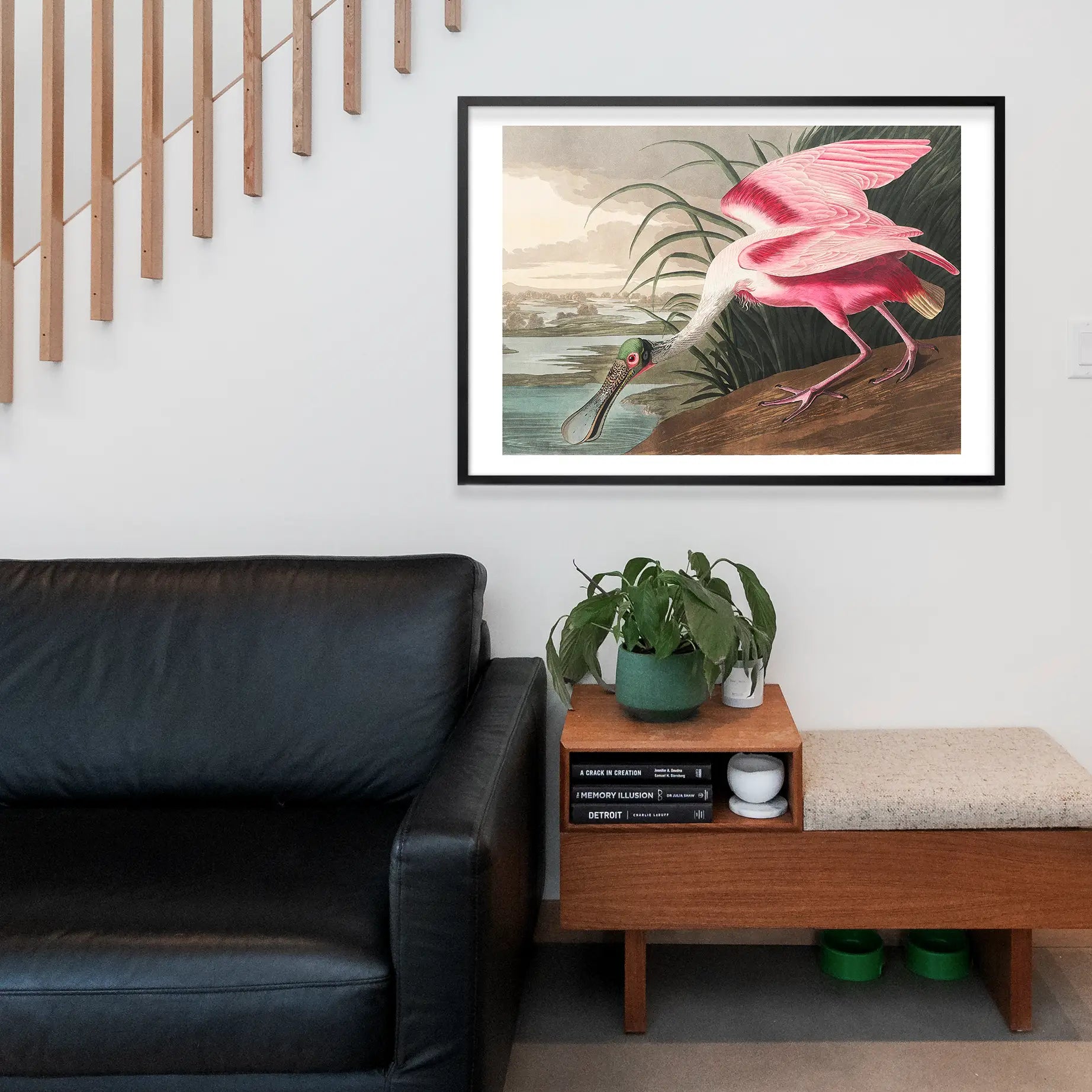 Spoonbill Vintage Bird Print
