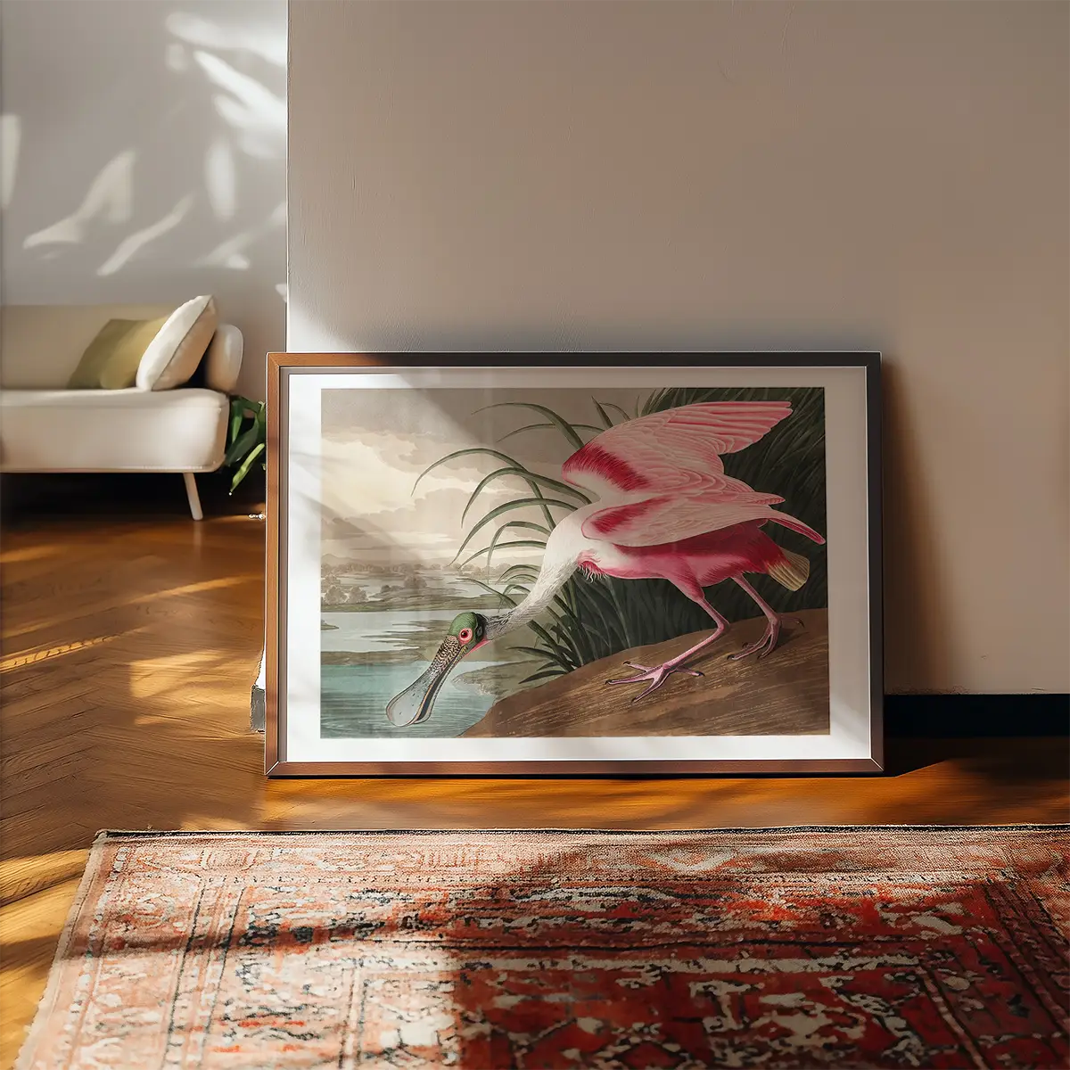 Spoonbill Vintage Bird Print