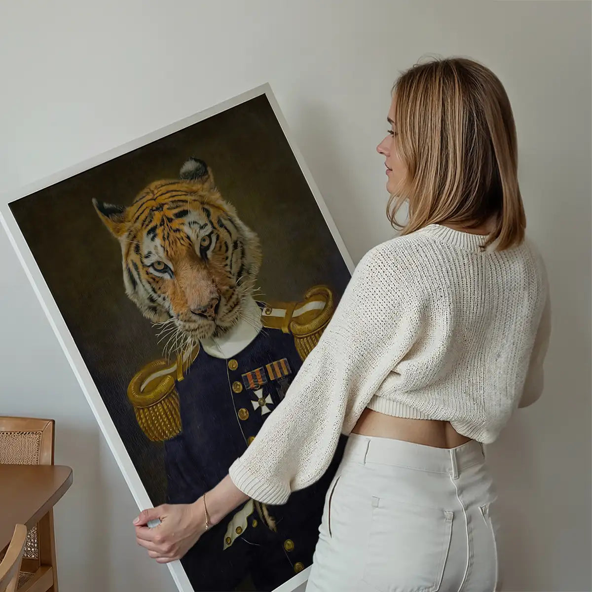 Lieutenant Tiger Portrait Print