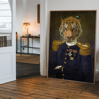 Lieutenant Tiger Portrait Print