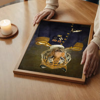 Lieutenant Tiger Portrait Print