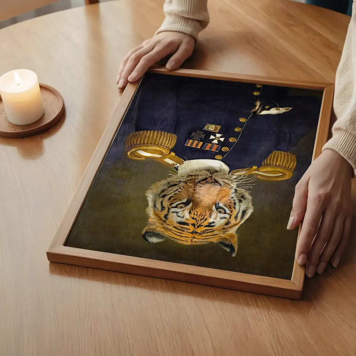 Lieutenant Tiger Portrait Print