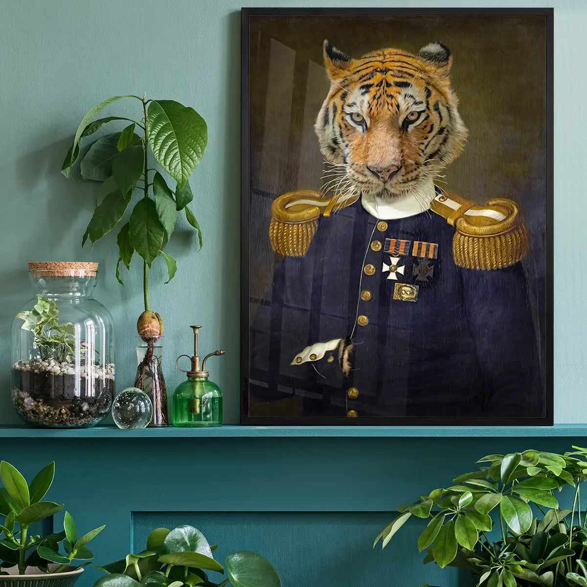 Lieutenant Tiger Portrait Print