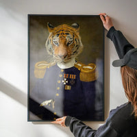 Lieutenant Tiger Portrait Print