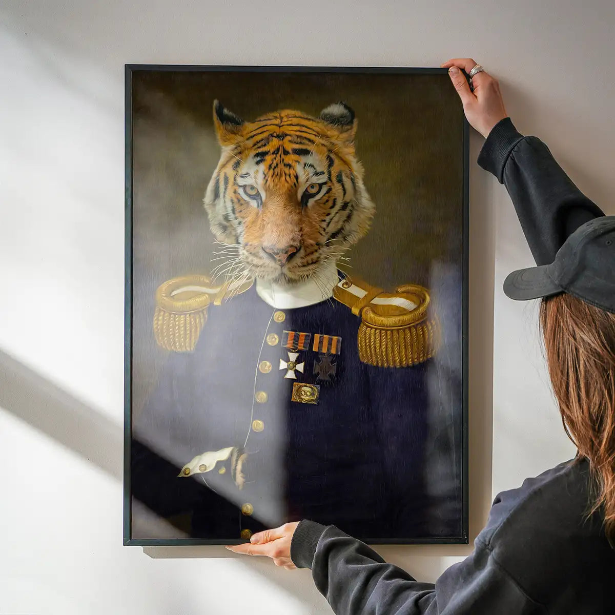 Lieutenant Tiger Portrait Print