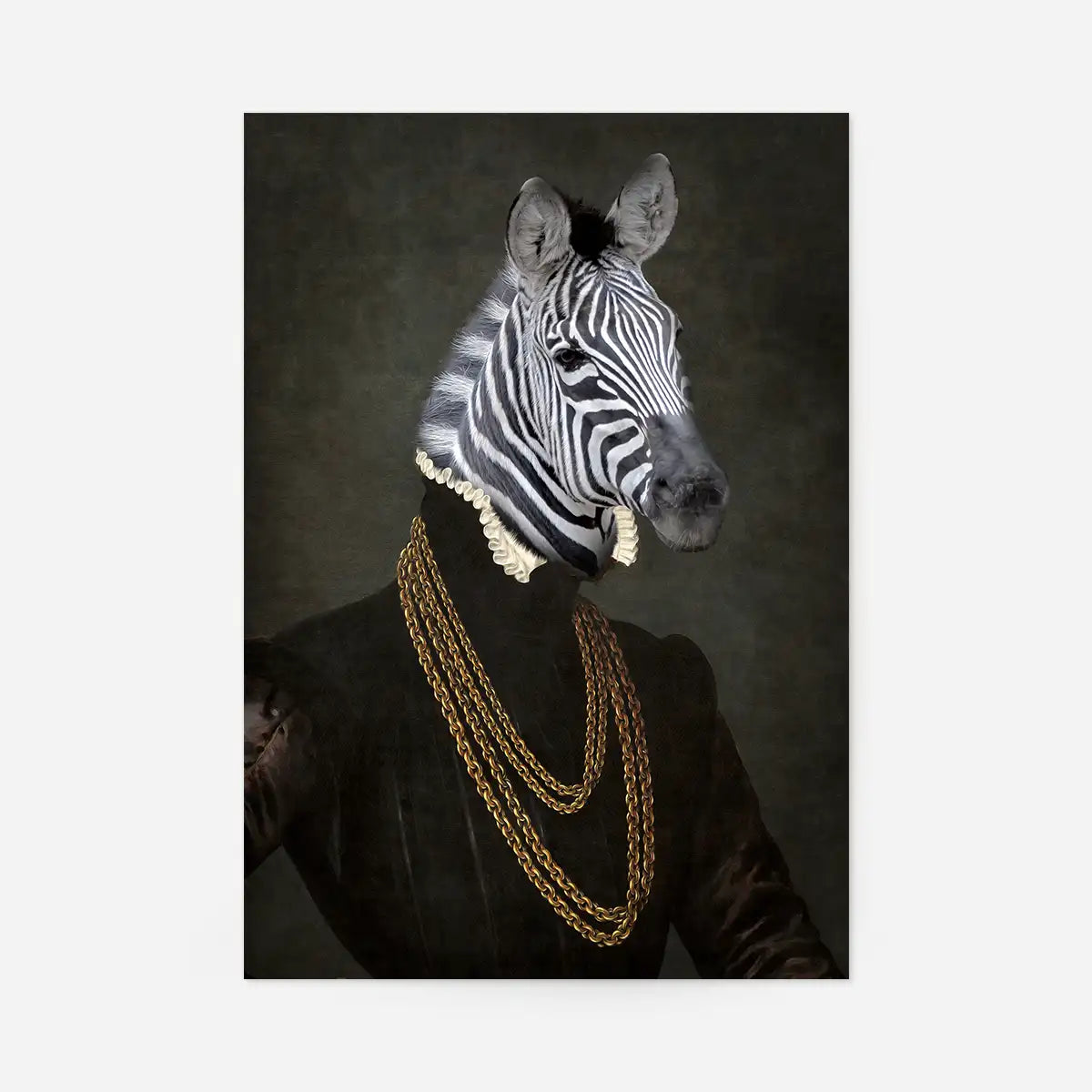 Zebra Portrait Print