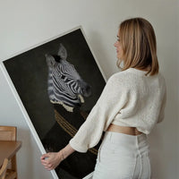 Zebra Portrait Print