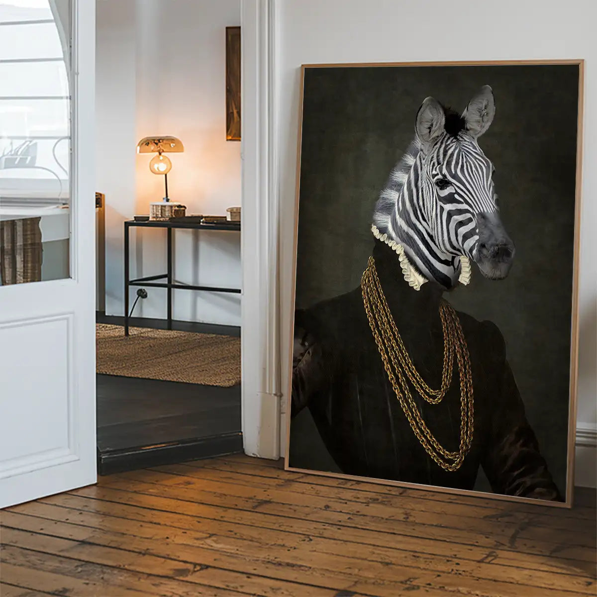 Zebra Portrait Print