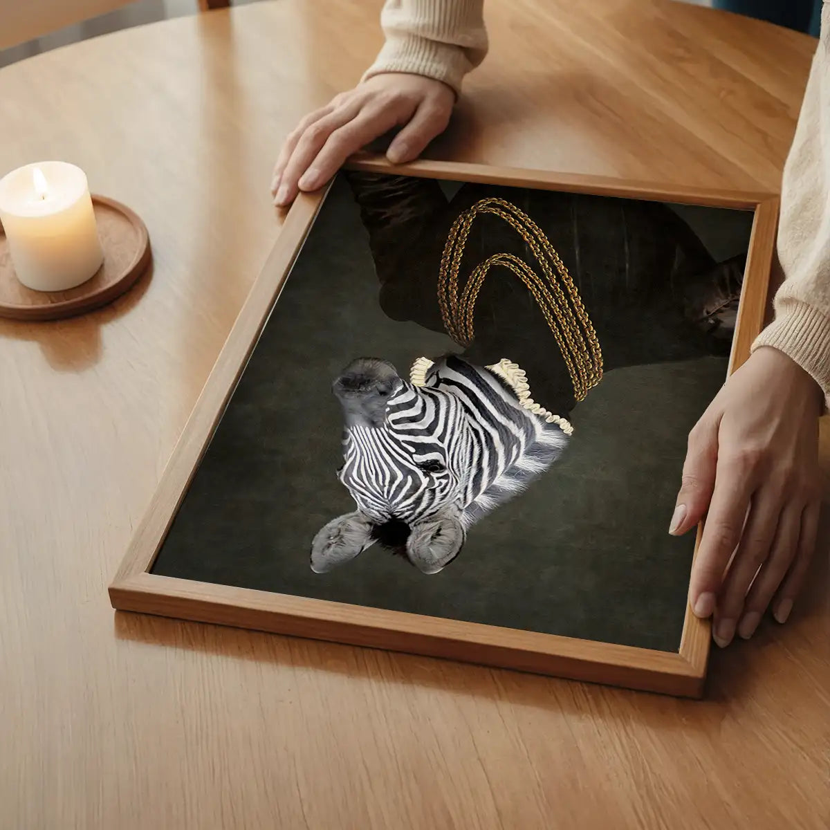 Zebra Portrait Print