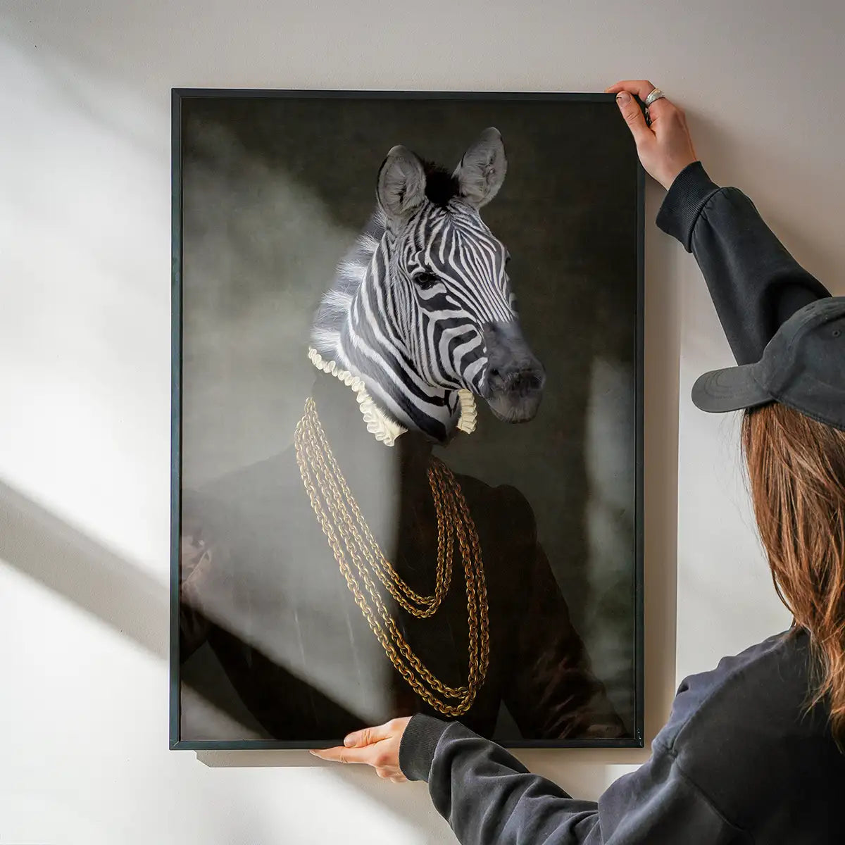 Zebra Portrait Print