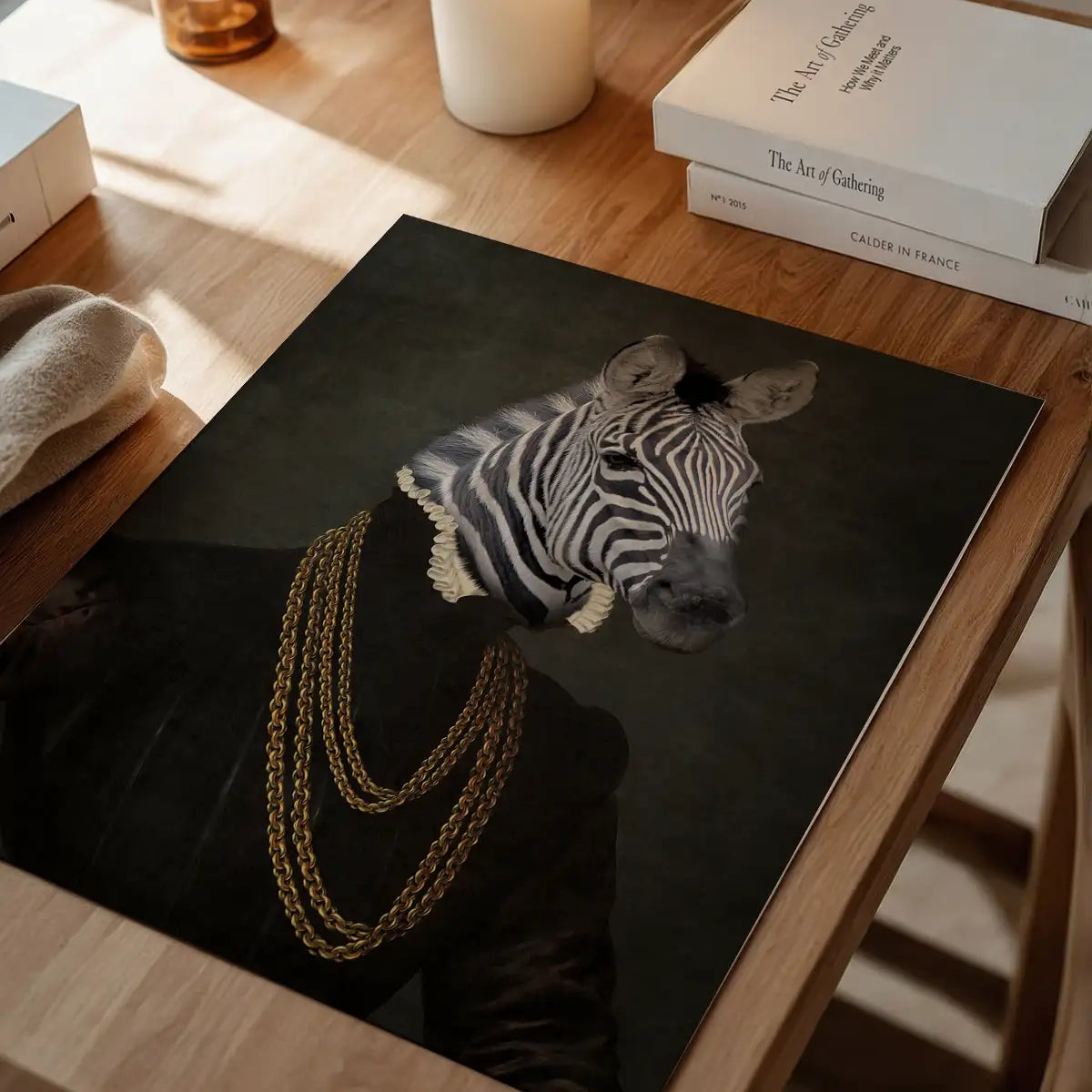Zebra Portrait Print
