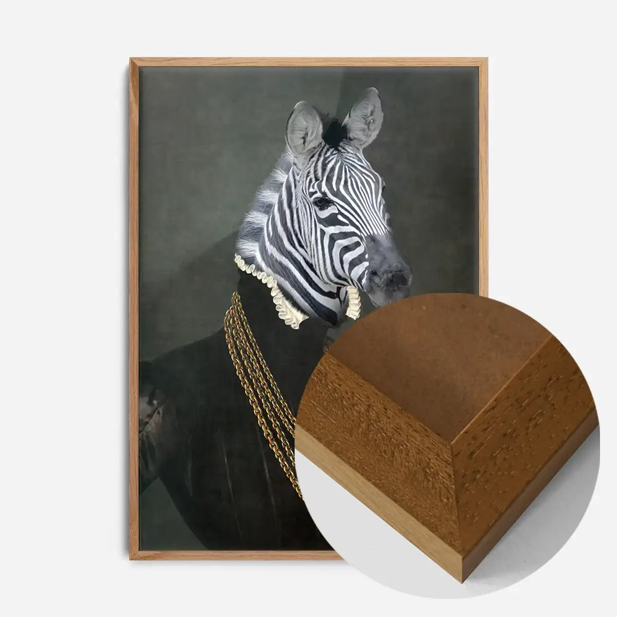Zebra Portrait Print